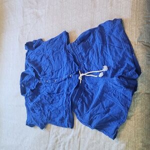 Two piece blue Old Navy linen set